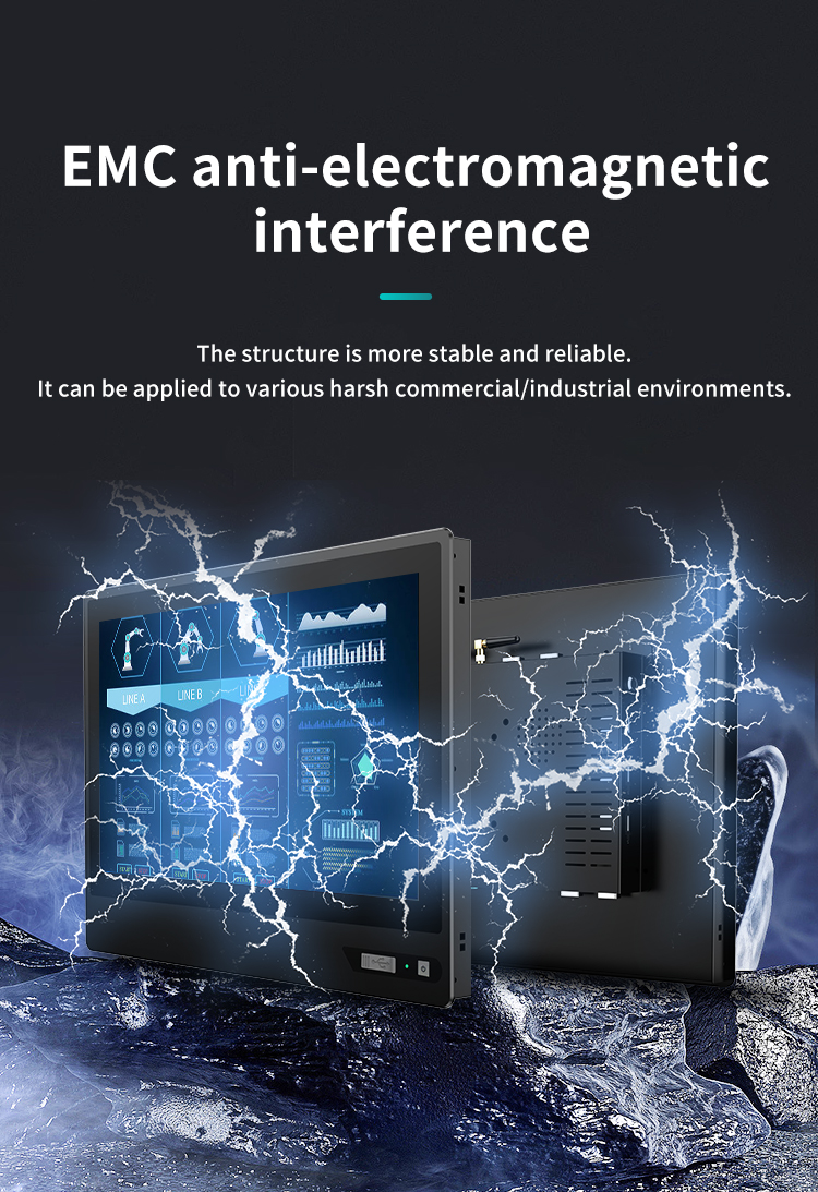 EMC anti-electromagnetic interference rugged PC for stable operation in harsh environments.