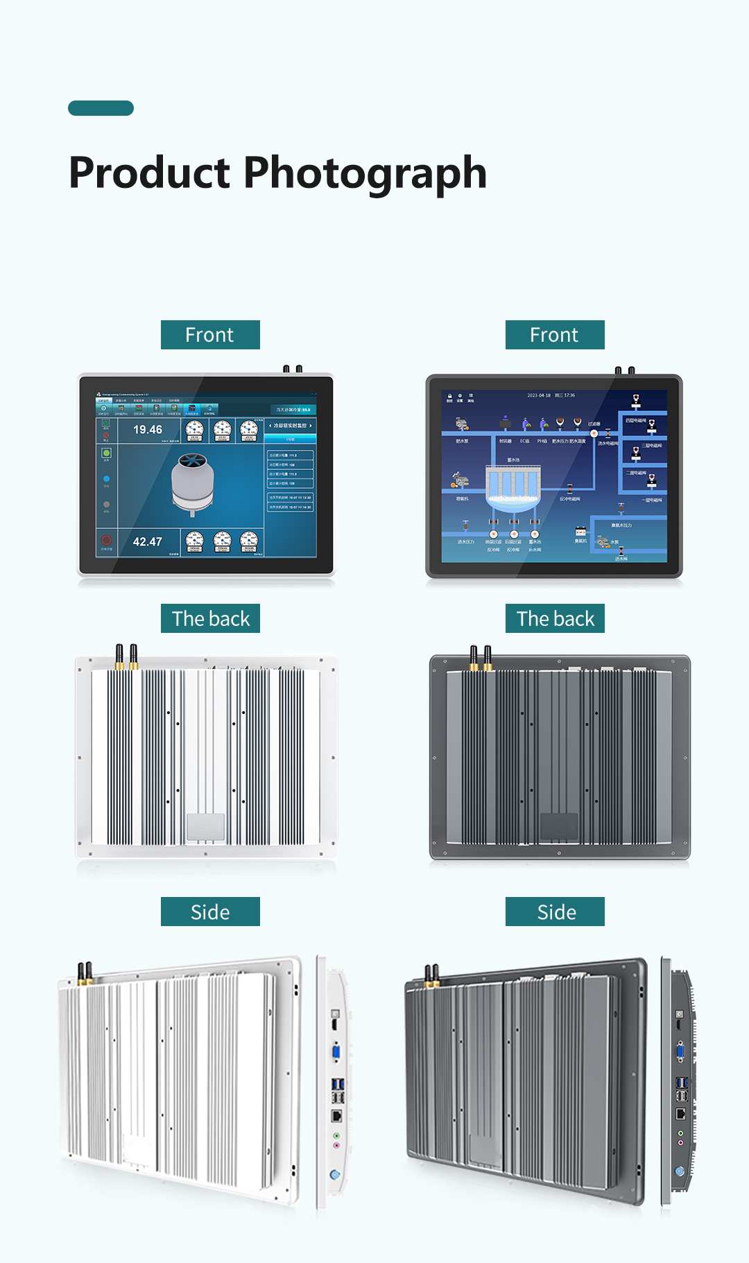 Efficient heat dissipation system of rugged fanless industrial PC for 24/7 stability.