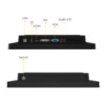 Rugged Die-cast Aluminum Industrial Monitor | Flush Mount | IP65 Front Panel