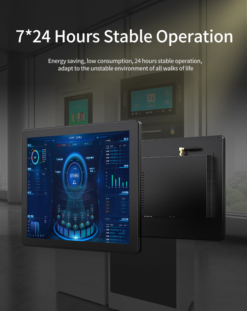 G2A Series Industrial Touch Panel PC supports 7/24 stable operation – energy-saving, low power consumption, industrial-grade reliability