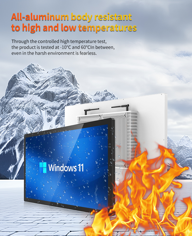 G3 Series Industrial Touch Panel PC all-aluminum body resistant to high and low temperatures – tested from -10°C to 60°C for harsh environments
